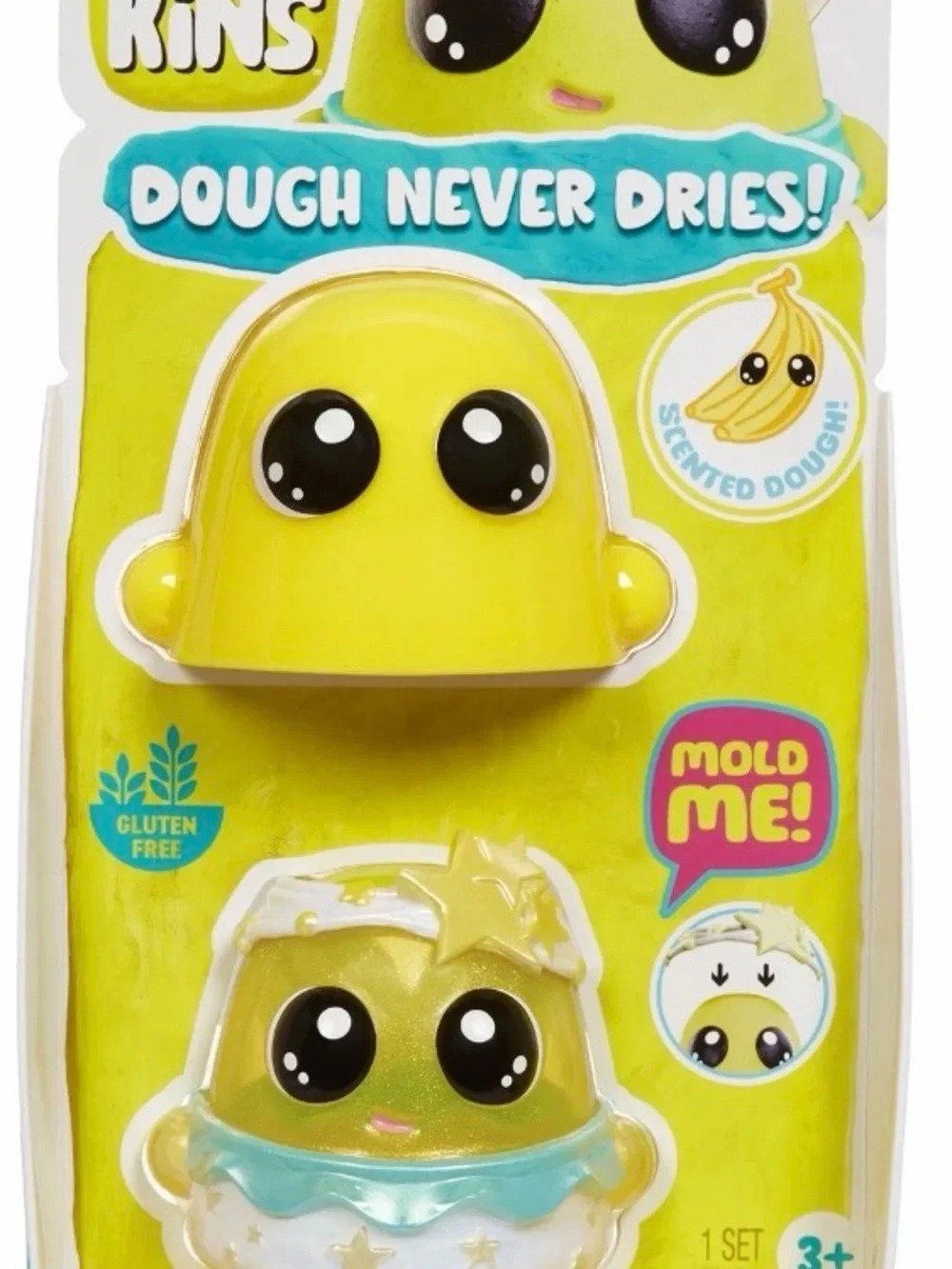 Doh Kins Fairy Dough 2 Pack Scented - Bright Yellow Character Toy- DIY Kids Gift